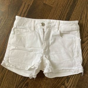 AMERICAN EAGLE white jean shorts SIZE 2